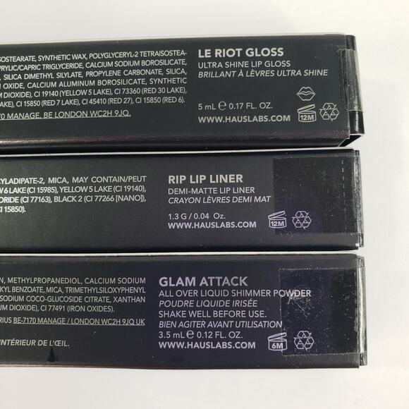 Lady Gaga Haus Labs Laboratories 4pc Cosmetics Set STARLIGHT REIGN PARADISE +Bag - Picture 10 of 12